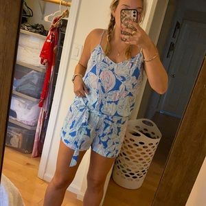 Printed romper